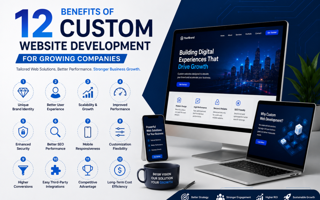 Custom Website Development Benefits for Growing Companies and Business Growth