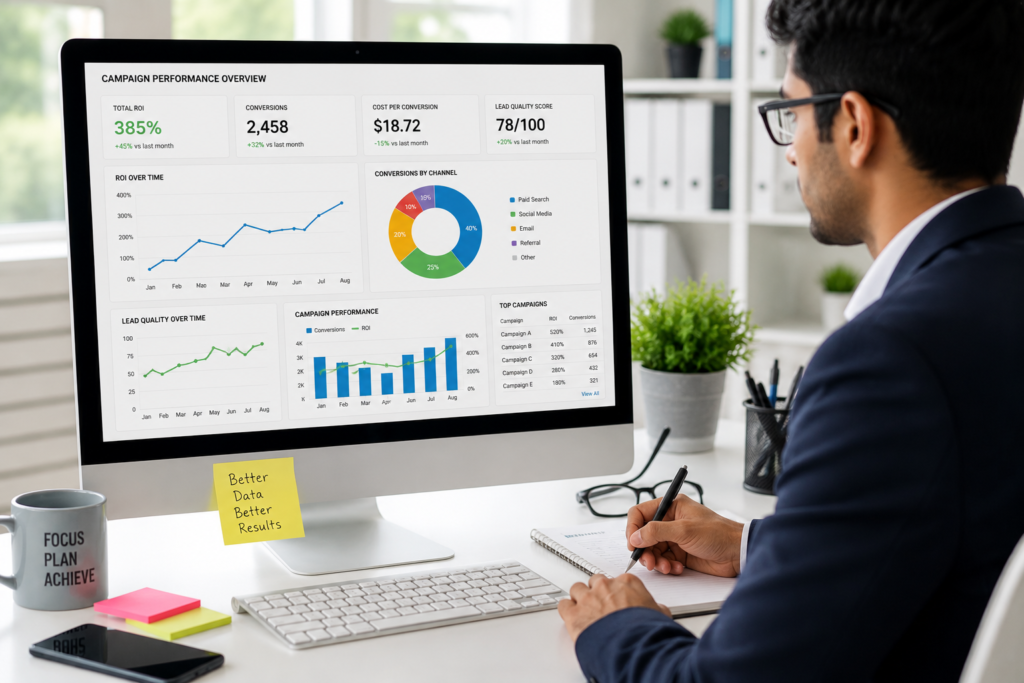 Campaign tracking helps improve ROI, conversions, and lead quality
